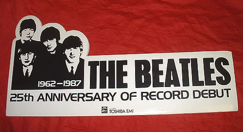 The Beatles 1962 -1987 - 25th Anniversary Of Record Debut display Japanese BTLDITH336437
