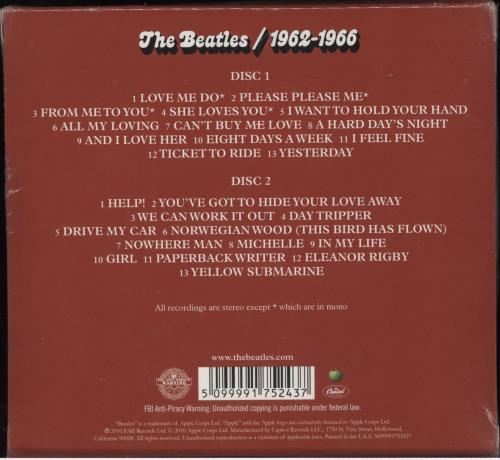 The Beatles 1962-1966 CD Album Box Set US BTLDX796284