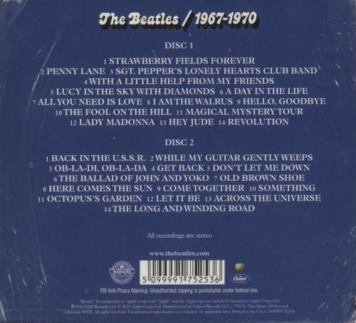 The Beatles 1967-1970 CD Album Box Set US BTLDX796285