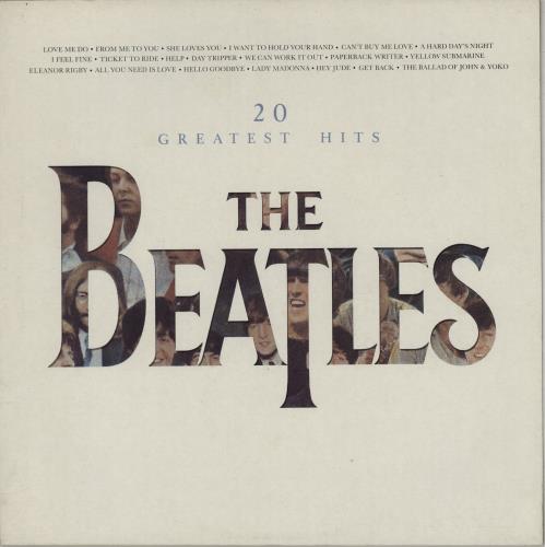 The Beatles 20 Greatest Hits - 1st - EX vinyl LP album (LP record) UK BTLLPGR697119