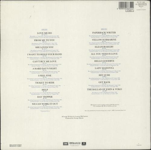 The Beatles 20 Greatest Hits - 2nd vinyl LP album (LP record) UK BTLLPGR518974