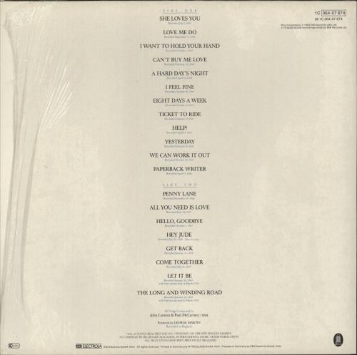 The Beatles 20 Greatest Hits - Shrink vinyl LP album (LP record) German BTLLPGR876027