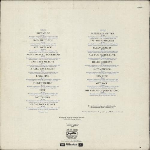 The Beatles 20 Greatest Hits vinyl LP album (LP record) Yugoslavian BTLLPGR881576