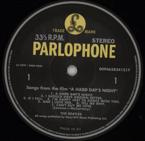The Beatles A Hard Day's Night - 180gm Vinyl vinyl LP album (LP record) UK BTLLPAH754980