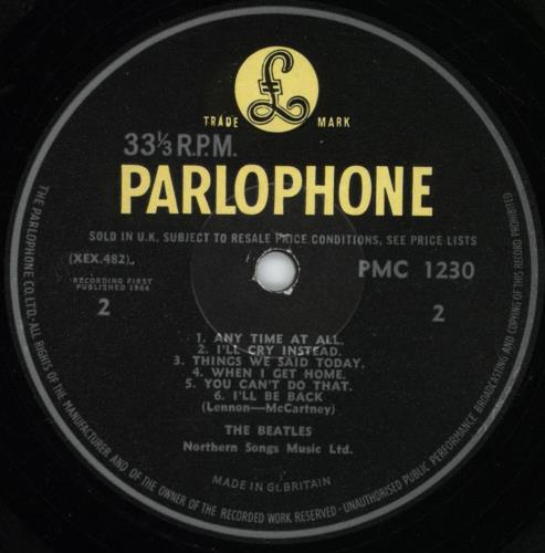 The Beatles A Hard Day's Night - 1st - EJD vinyl LP album (LP record) UK BTLLPAH787561