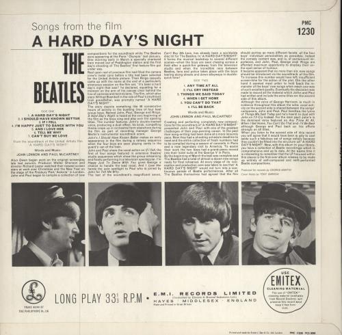 The Beatles A Hard Day's Night - 1st - EJD vinyl LP album (LP record) UK BTLLPAH787561