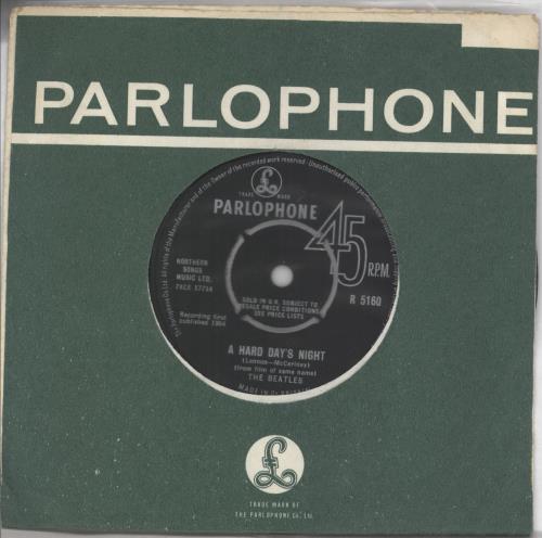 The Beatles A Hard Day's Night - 1st - EX 7" vinyl single (7 inch record / 45) UK BTL07AH326288