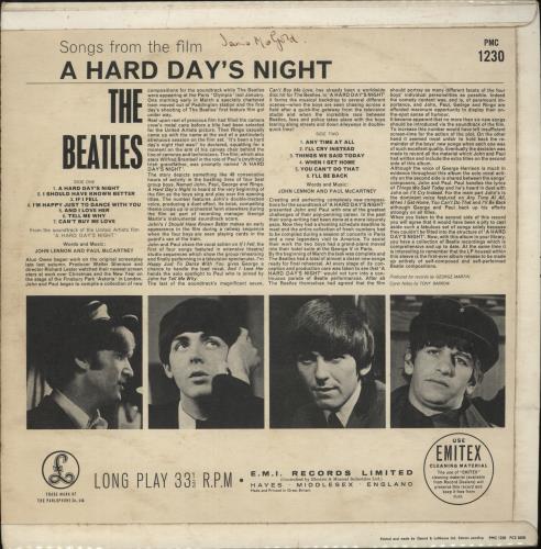 The Beatles A Hard Day's Night - 1st - G&L vinyl LP album (LP record) UK BTLLPAH739054