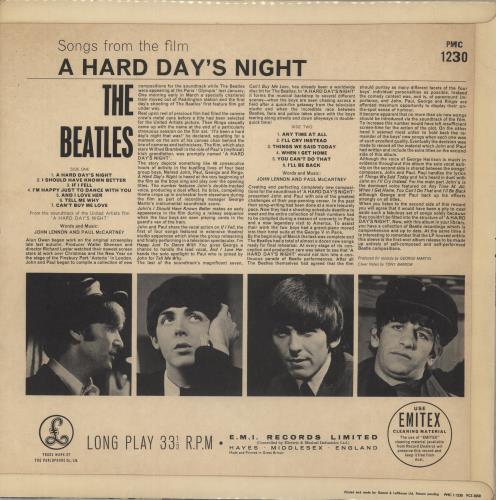 The Beatles A Hard Day's Night - 2nd - EX vinyl LP album (LP record) UK BTLLPAH249074