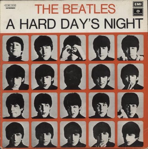 The Beatles A Hard Day's Night - Light Blue Label - EX vinyl LP album (LP record) Italian BTLLPAH875877