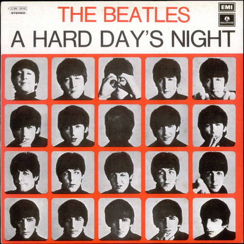 The Beatles A Hard Day's Night - Light Blue Label vinyl LP album (LP record) Italian BTLLPAH523812