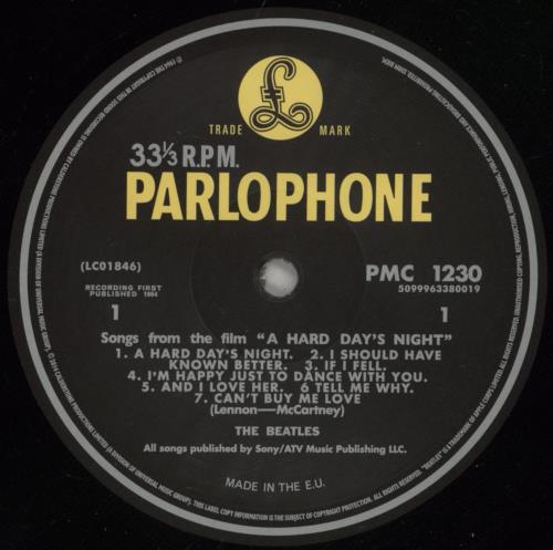 The Beatles A Hard Day's Night - MONO - 180gm Vinyl vinyl LP album (LP record) UK BTLLPAH807780