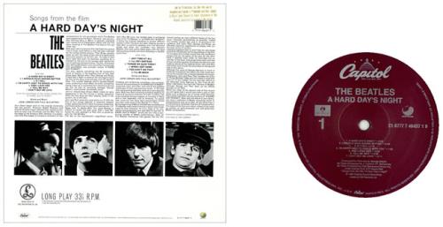 The Beatles A Hard Day's Night vinyl LP album (LP record) US BTLLPAH213844