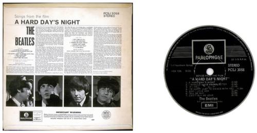 The Beatles A Hard Day's Night vinyl LP album (LP record) South African BTLLPAH248142