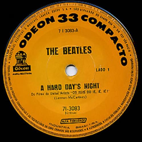 The Beatles A Hard Day's Night 7" vinyl single (7 inch record / 45) Brazilian BTL07AH290363