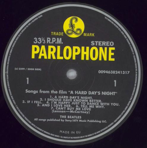 The Beatles A Hard Day's Night vinyl LP album (LP record) UK BTLLPAH825528
