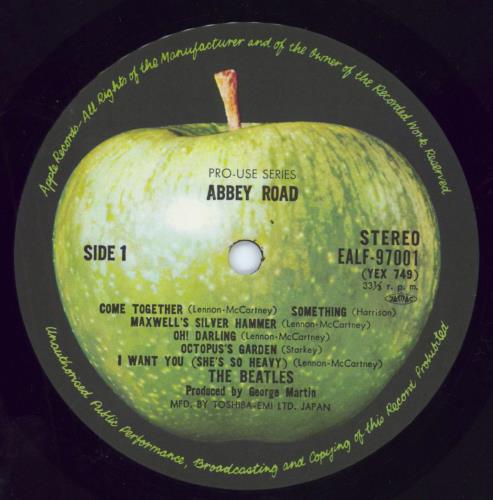 The Beatles Abbey Road + Obi - EX+ vinyl LP album (LP record) Japanese BTLLPAB798926