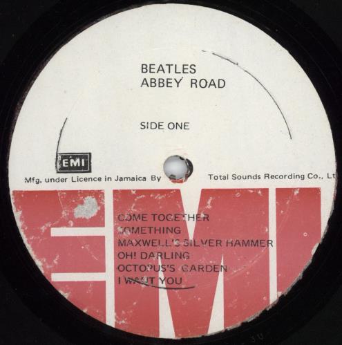 The Beatles Abbey Road vinyl LP album (LP record) Jamaican BTLLPAB778333
