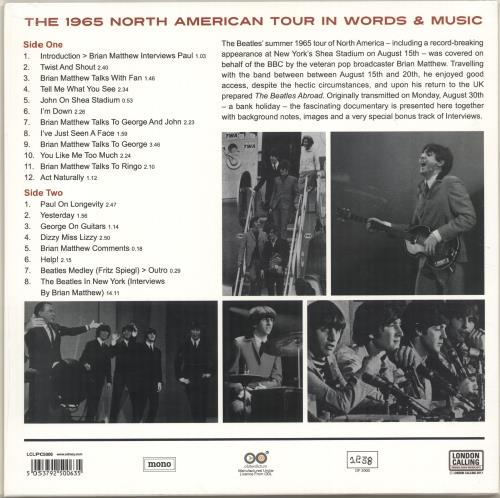 The Beatles Abroad The 1965 North American In Words & Music - Blue Vinyl - Sealed vinyl LP album (LP record) UK BTLLPAB695865