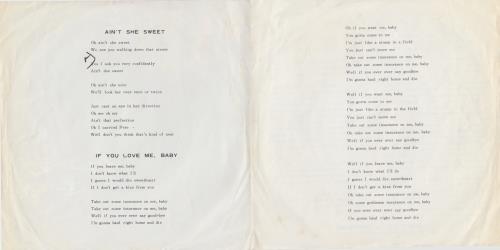 The Beatles Ain't She Sweet - EX 7" vinyl single (7 inch record / 45) Japanese BTL07AI303532