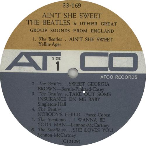 The Beatles Ain't She Sweet - EX vinyl LP album (LP record) US BTLLPAI306803