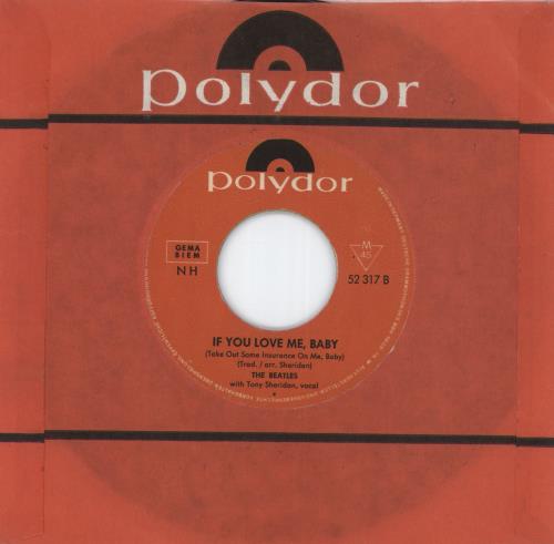 The Beatles Ain't She Sweet 7" vinyl single (7 inch record / 45) German BTL07AI873759