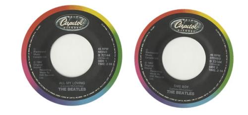 The Beatles All My Loving 7" vinyl single (7 inch record / 45) Canadian BTL07AL256972