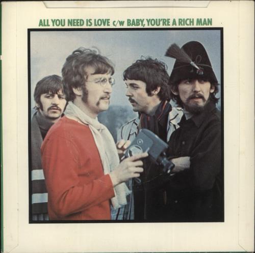 The Beatles All You Need Is Love - 1976 7" vinyl single (7 inch record / 45) UK BTL07AL62090