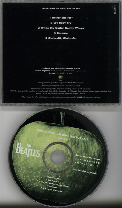 The Beatles Anthology 3 Sampler CD album (CDLP) UK BTLCDAN74318