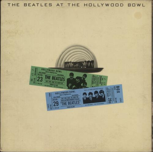 The Beatles At The Hollywood Bowl + Inner - VG Sleeve vinyl LP album (LP record) UK BTLLPAT868085