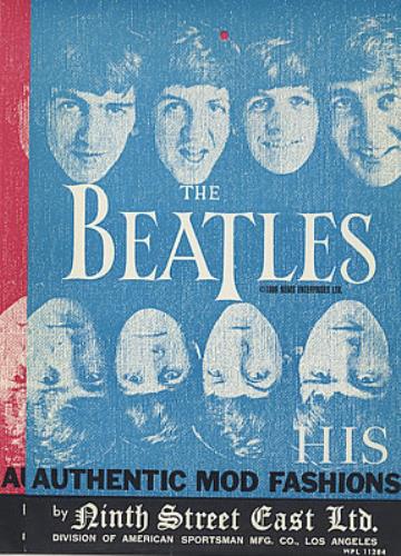The Beatles Authentic Mod Fashions Card memorabilia US BTLMMAU370050