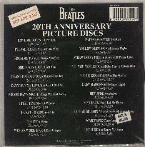 The Beatles Ballad Of John And Yoko + Insert - Factory Sample 7" vinyl picture disc (7 inch picture disc single) UK BTL7PBA870110