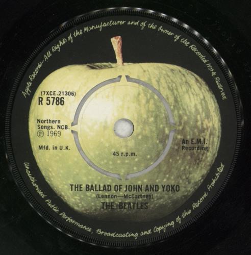 The Beatles Ballad Of John And Yoko - 1976 7" vinyl single (7 inch record / 45) UK BTL07BA553385