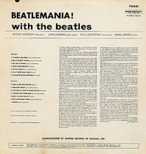 The Beatles Beatlemania! - 1st vinyl LP album (LP record) Canadian BTLLPBE266510