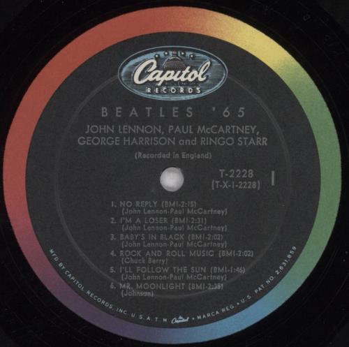 The Beatles Beatles '65 - 1st - shrink - EX vinyl LP album (LP record) US BTLLPBE732995