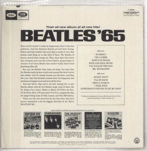 The Beatles Beatles '65 - 1st - shrink vinyl LP album (LP record) US BTLLPBE211823