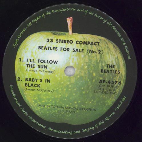 The Beatles Beatles For Sale (No 2) EP - 4th 7" vinyl single (7 inch record / 45) UK BTL07BE735714