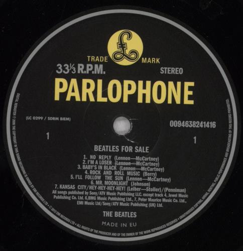 The Beatles Beatles For Sale - 180 Gram Vinyl vinyl LP album (LP record) UK BTLLPBE811051