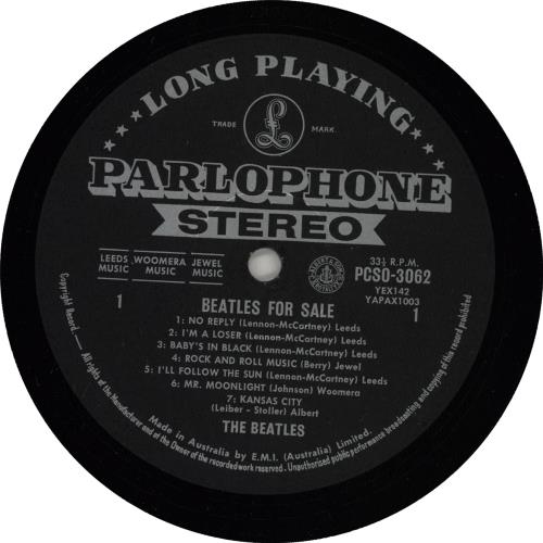 The Beatles Beatles For Sale - 1st - VG vinyl LP album (LP record) Australian BTLLPBE751238