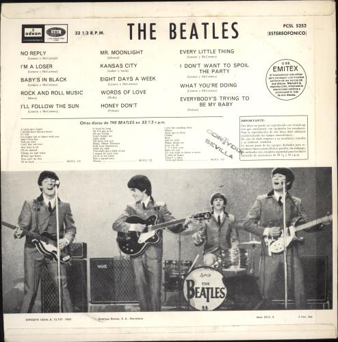 The Beatles Beatles For Sale - 1st vinyl LP album (LP record) Spanish BTLLPBE777991