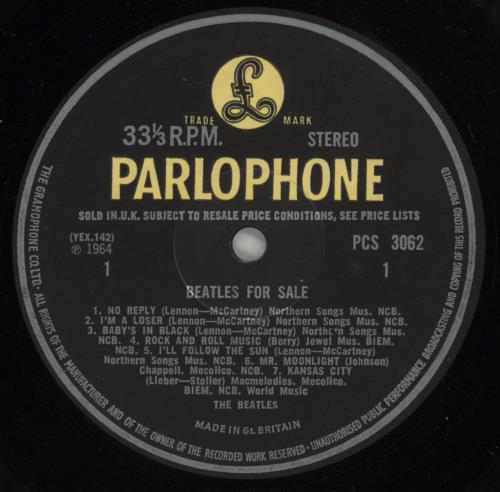 The Beatles Beatles For Sale - 2nd - Loser vinyl LP album (LP record) UK BTLLPBE374636