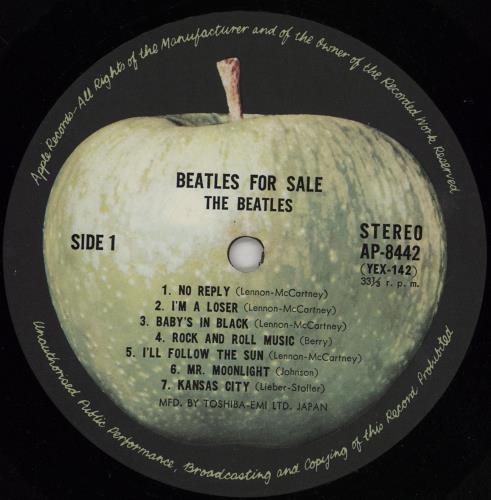 The Beatles Beatles For Sale - 2nd Apple Issue + Beatles Forever Obi - VG/EX vinyl LP album (LP record) Japanese BTLLPBE756541