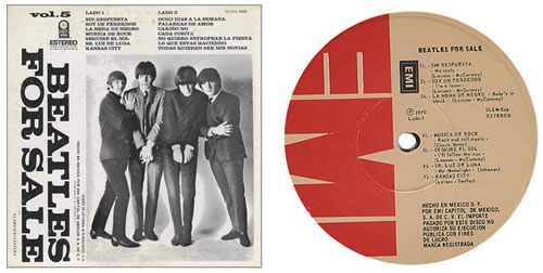 The Beatles Beatles For Sale Vol. 5 vinyl LP album (LP record) Mexican BTLLPBE368519