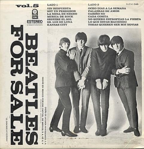 The Beatles Beatles For Sale Vol.5 - Cream Label vinyl LP album (LP record) Mexican BTLLPBE273928