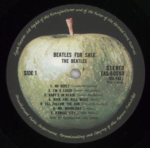 The Beatles Beatles For Sale vinyl LP album (LP record) Japanese BTLLPBE176201