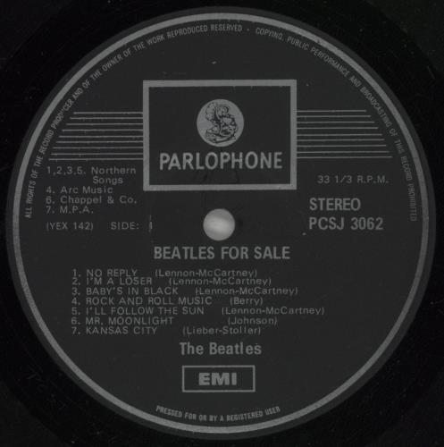 The Beatles Beatles For Sale vinyl LP album (LP record) South African BTLLPBE613293