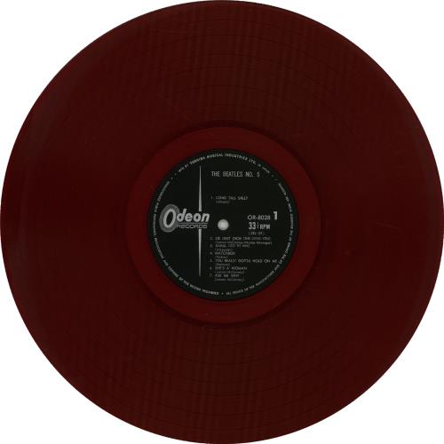 The Beatles Beatles No.5 - Red Vinyl vinyl LP album (LP record) Japanese BTLLPBE218189