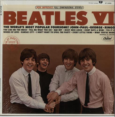 The Beatles Beatles VI - Lime Green - RIAA - shrink vinyl LP album (LP record) US BTLLPBE648308