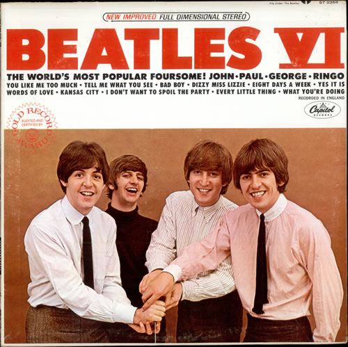 The Beatles Beatles VI - Purple Label - Large Capitol vinyl LP album (LP record) US BTLLPBE333618