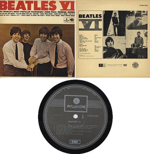 The Beatles Beatles VI vinyl LP album (LP record) New Zealand BTLLPBE325248